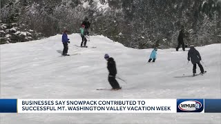 Snowpack contributes to successful vacation week