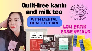 Tried shirataki dried rice | made low carb milk tea ☺️ (mental health check na din)