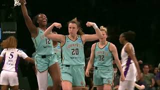 Sabrina Ionescu Flexes Muscles After Hitting Shot + The Foul | L.A. Sparks vs New York Liberty #WNBA