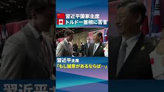 【習近平・中国国家主席】カナダのトルドー首相に「苦言」（日経ショート） #shorts