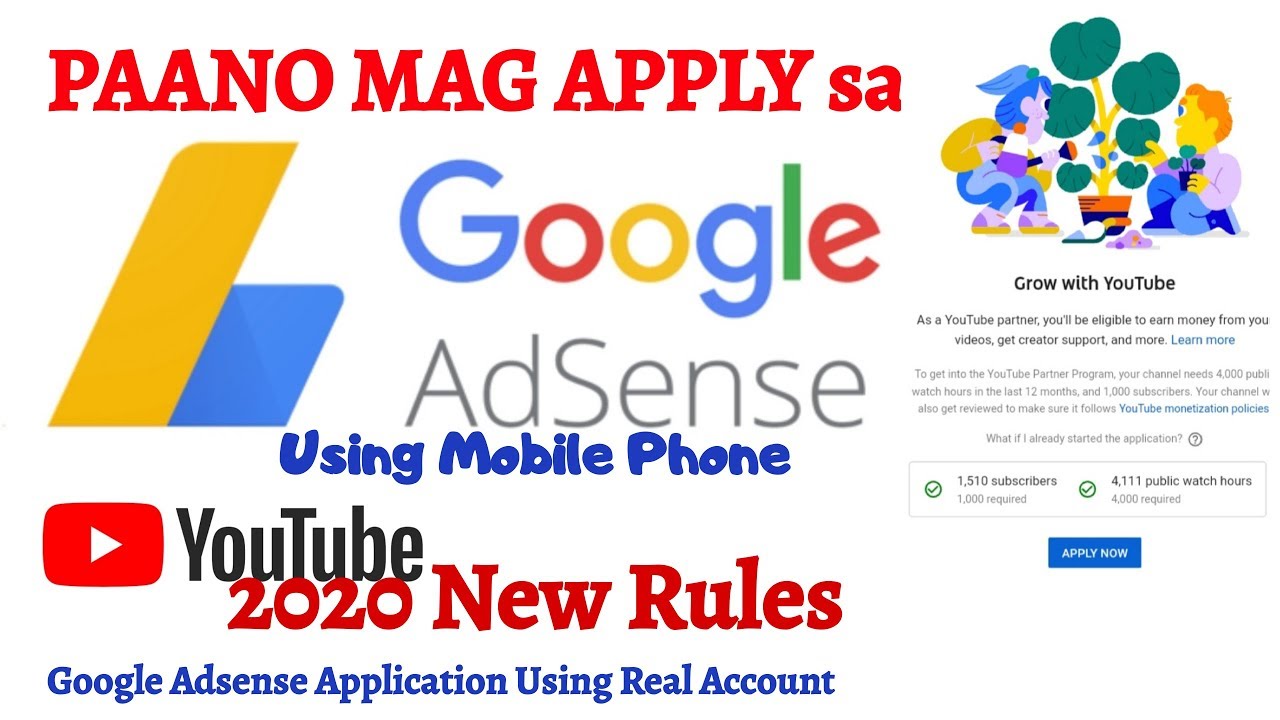 How To Apply Google Adsense In Youtube Paano Mag Register Sa Google