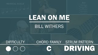 Lean On Me (Bill Withers) | Beginner Guitar Lesson