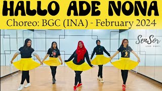 Hallo Ade Nona - LINE DANCE - Choreo: BGC (INA) - February 2024