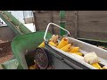 Shelling corn with Farmall H and John Deere 43 sheller