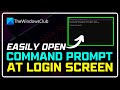 How to Open COMMAND PROMPT at Login Screen | Use Command Prompt Before login Windows [windows 11/10]