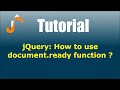 jQuery: How to use document.ready function ?