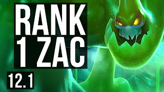 ZAC vs TALON (JNG) | Rank 1 Zac, 4/1/15, 900+ games, Rank 23 | KR Master | 12.1