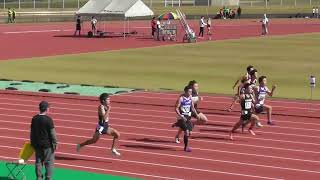 第5回日田市記録会（2022 11 6）男子100m（井上、永楽、江藤）