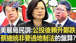 美麗島民調：公投後賴清德升鄭文燦跌 蔡總統非要通過地制法的盤算？【關鍵時刻】20211224-2 劉寶傑 黃世聰 吳子嘉 徐巧芯