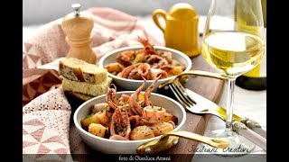 Siciliani Creativi - Calamari in umido con patate - Stewed squid