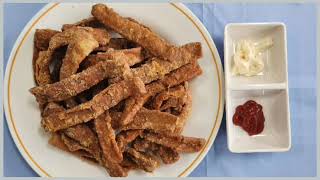 바삭하고 고소한 어묵튀김(Crispy fried fishpaste)