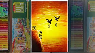 Happy new year 2020 || Happy new year 2020 painting || How to Draw 2020 || 2020 || happy new year