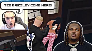 Tee Grizzley PULLS UP ON ADIN ROSS AND SSB...(Turns into SHOOTOUT!) GTA RP