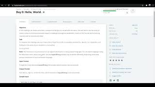 #0: "Hello World!" Python Hackerrank Solutions of 30 days code | #programmingwithsahil #Hackerrank