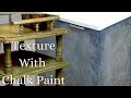 How To Create Texture With Chalk Paint and Plaster of Paris. Furniture Makeover