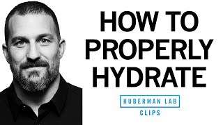 How to Properly Hydrate & How Much Water to Drink Each Day | Dr. Andrew Huberman