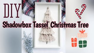 DIY TASSEL TREE and Cracker Barrel Christmas Decor