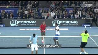 UnbelievableTiebreak IPTL Federer/Monfils - Djokovic/Zimonjic