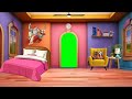 Living room background video no copyright l  Green screen Cartoon Room free download