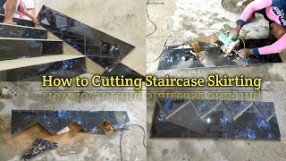 How to Accuracy Measure And Cut Stairs Skirting // সিঁড়ি স্কার্ট পরিমাপ