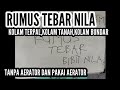 rumus tabur ikan nila berdasarkan ukuran kolam???