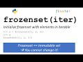 Python frozenset() Function — A Simple Guide