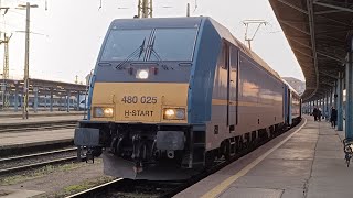 480 025 Traxx által vontatott Tokaj IC indul Budapest-Keleti pályaudvarról!