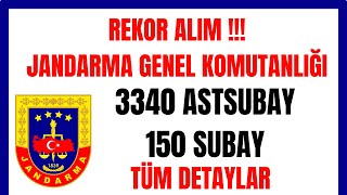 JANDARMA REKOR ALIM | ASTSUBAY VE SUBAY ALIMI | TÜM DETAYLAR