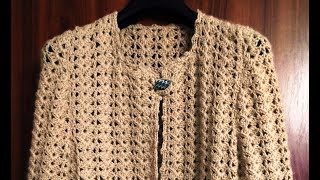 Crochet jacket - 1st part - the back