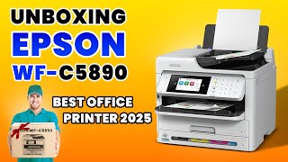 Epson WorkForce Pro WF-C5890 Unboxing | Best Printer 2025 | Best Office Printer for Heavy Paper
