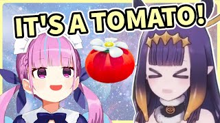 Ina Keeps Saying Tomato, but It's Aqua Senpai Instead | Hololive EN