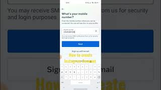 How to create Instagram Account? Using Your Own Phone Number.