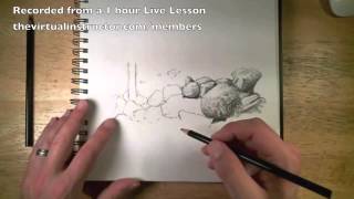 How to Draw Rocks Live Lesson Excerpts Podcast 6