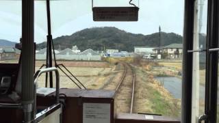 今は無きキテツ2号機にて紀州鉄道の紀伊御坊駅～御坊駅の前面展望