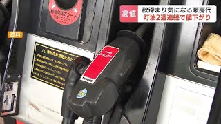 北海道内のガソリン価格、７月以来の172円台で４週連続値下がり　灯油価格も127.6円で値下がり続く