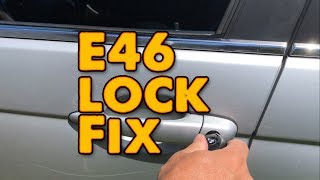 DIY BMW E46 door Lock Fix - 330i lock core repair