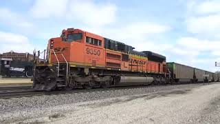 Busy day at BNSF Galesburg Yard morning Part I May 4, 2022