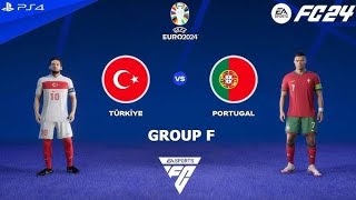 Portugal Vs turkey | full match | highlights | euro vision 2024 | efootball gameplay video