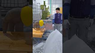 Cement Factory Labour Accident 😨 #shorts #3danimation