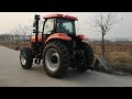 kat tractor passing by in low speed agricultural equipment farm good quality planter for farmer.