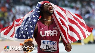 Noah Lyles SHOCKS THE WORLD with 100m gold medal in classic championship final | NBC Sports