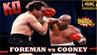 George Foreman (USA) vs Gerry Cooney (USA) | BRUTAL KNOCKOUT | 4K Ultra HD