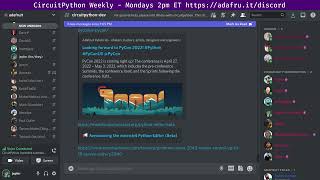 CircuitPython Weekly Meeting for April 25, 2022 @circuitpython #circuitpython #adafruit