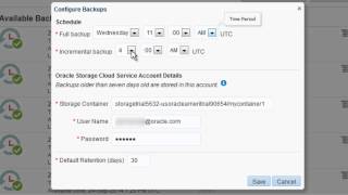 Oracle Java Cloud Service: Backing Up and Restoring an Oracle Java Cloud Service Instance