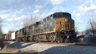 CSX AC44CW 397 w/ Gorgeous P5 Leads Manifest Q581-14 on 3/14/22 (Part 1)