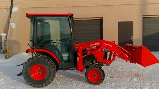 2014 Kubota B3350HSDC Cab Tractor \u0026 Loader Overview