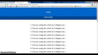 Magic header scroll page tutorial