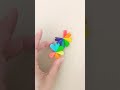 離すと開花する虹色の花【折り紙ハート】bloom rainbow flower origami paper