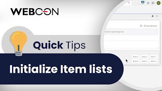 Initialize Item lists |💡Quick Tips