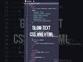 glowing text CSS and HTML | text animation | glowing animation|
